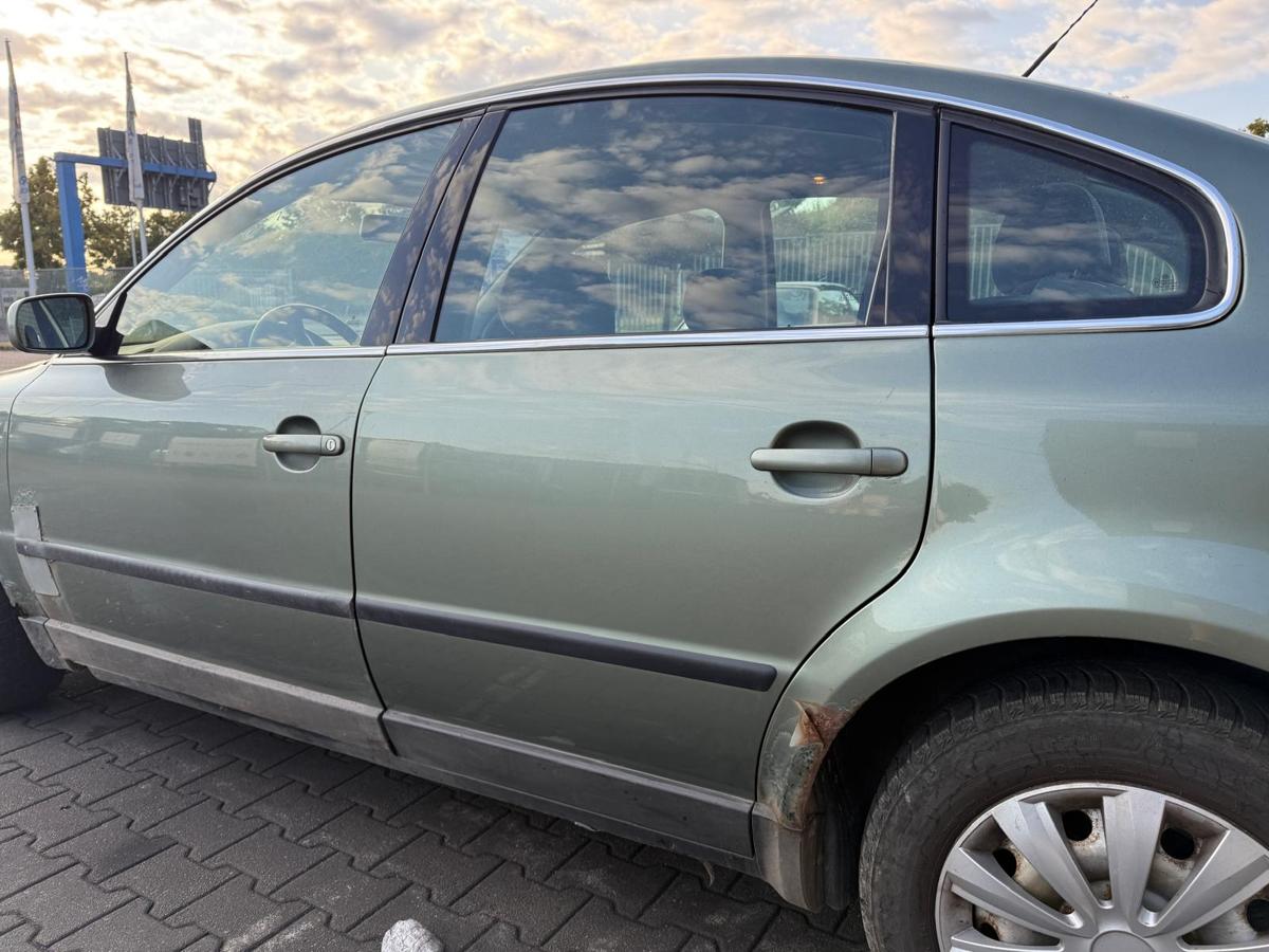 VW Passat 3BG original Tür hinten links LA6W Frescogrün Limousine Rohbau BJ01